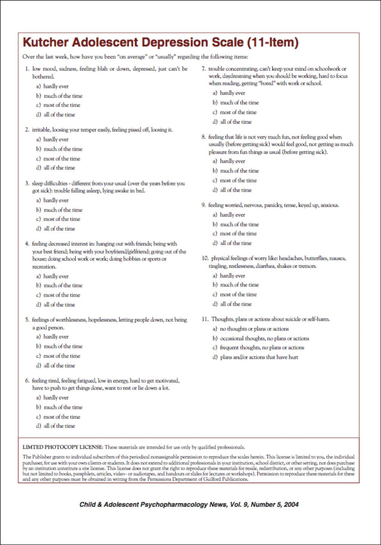 kutcher-adolescent-depression-scale-kads-11-items-mental-health